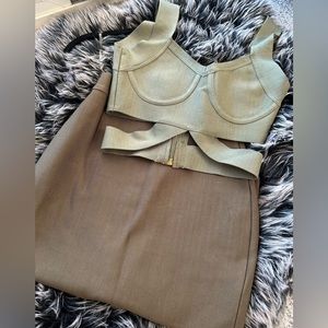 Mistress Rocks Bustier Top/Skirt Set